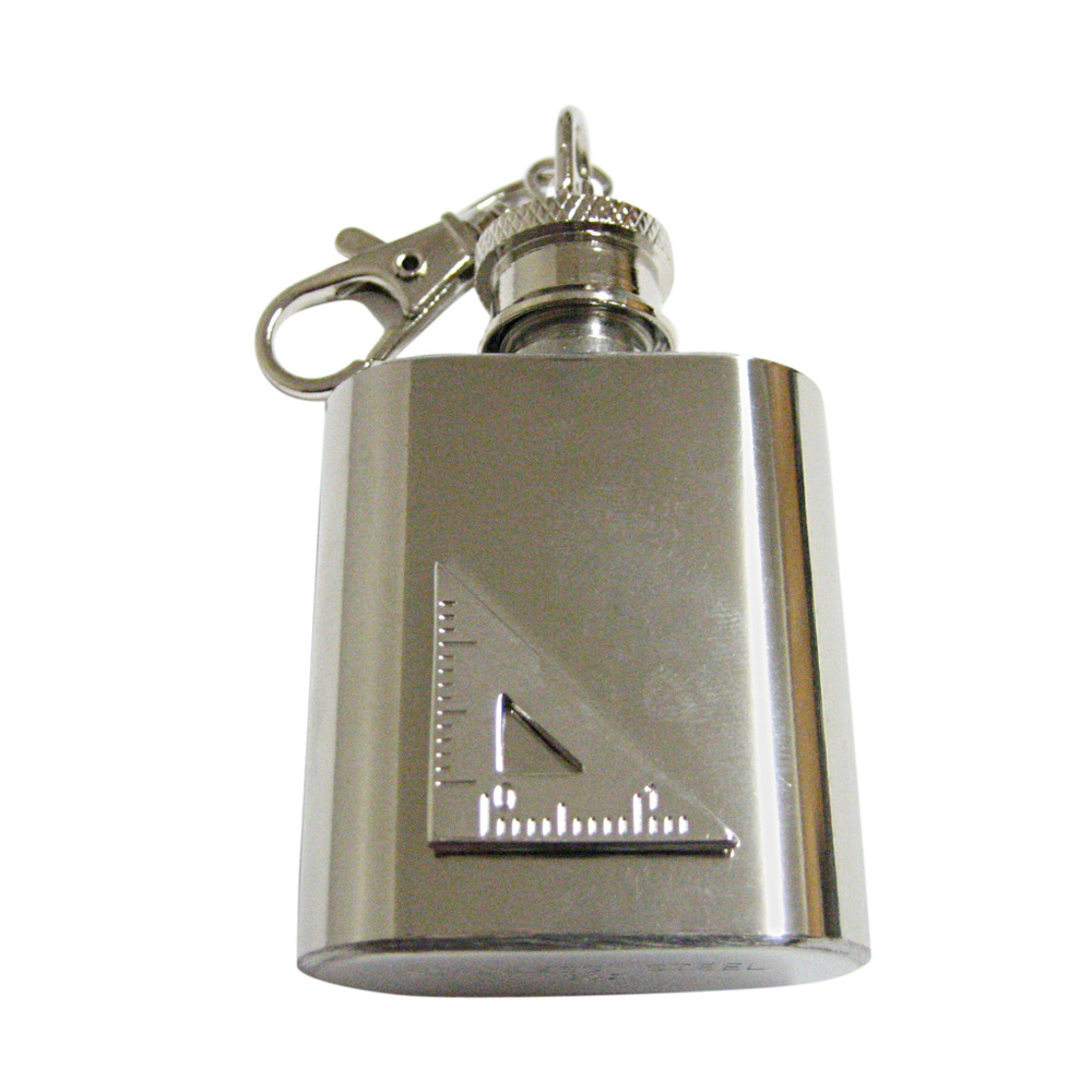 Triangle Ruler Keychain Flask - image 1